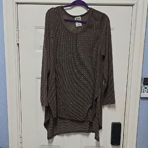 Vocal Brown Women's Tunic Top
